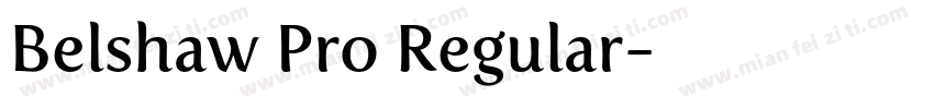 Belshaw Pro Regular字体转换